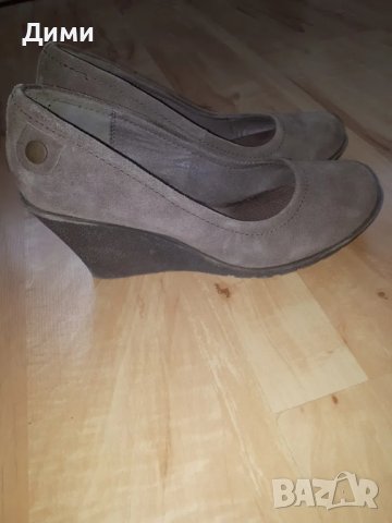 Обувки с платформа от естествен велур, снимка 2 - Дамски ежедневни обувки - 40977765