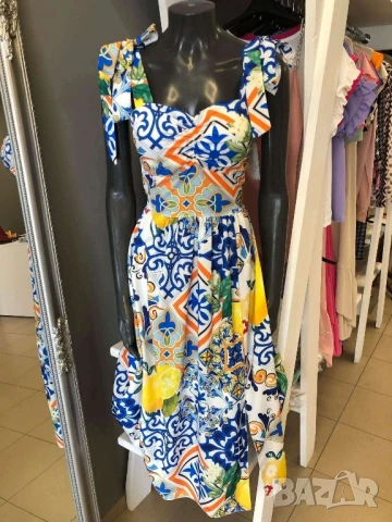 дълга лятна рокля , снимка 3 - Рокли - 50875279