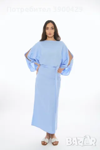 Ленена Рокля Melani - Небесно Синя