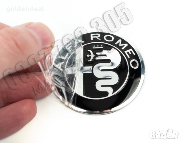 Емблема за Волана за Алфа Ромео Джулия Стелвио Alfa Romeo Giulia Stelvio, снимка 2 - Аксесоари и консумативи - 53747229