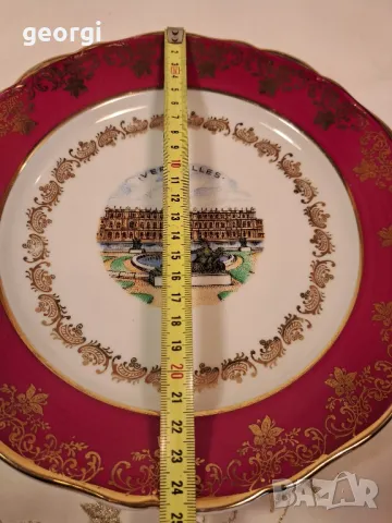 декоративна порцеланова чиния дворец Версай Limoges  8/1, снимка 7 - Декорация за дома - 49900558
