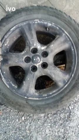 4 броя алуминиеви джанти с гуми 15-5х100 toyota с хубави зимни гуми, снимка 9 - Гуми и джанти - 47702164