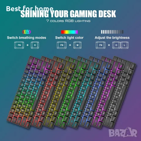 Геймърски комплект RedThunder G62, снимка 3 - Клавиатури и мишки - 48488199