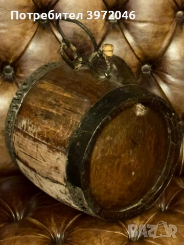 Антикварно дървено буренце 1880 - 1920 , снимка 5 - Антикварни и старинни предмети - 52355929