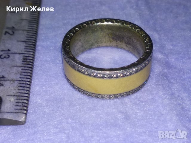 МАРКОВ ЕМАЙЛИРАН ФЕШЪН АРТ СРЕБЪРЕН ПРЪСТЕН СРЕБРО S 925 ALE 54 на ПАНДОРА PANDORA Тип ХАЛКА 40644, снимка 11 - Пръстени - 42613783