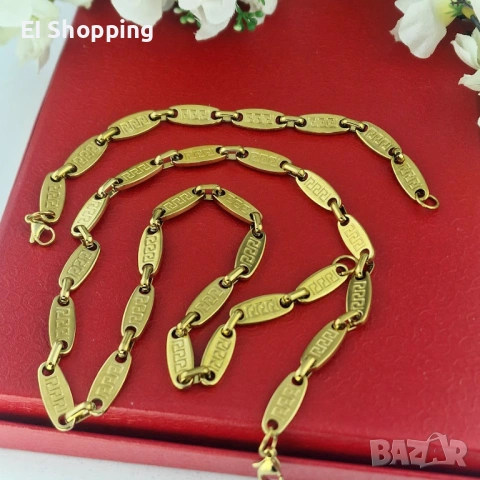 ⛓️✨ Комплект “Gold Chain Set” – Ланец + Гривна