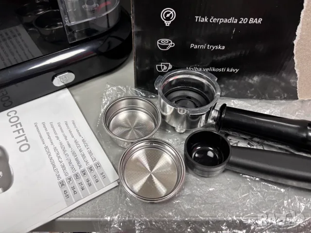 НОВА! Ръчна еспресо машина ETA Coffito, 1465 W, 20 bar, 1400 ml, разпенващо устройство, снимка 7 - Кафемашини - 56069337