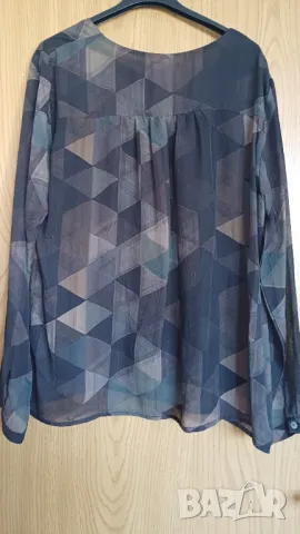 Кафява риза шифон, снимка 7 - Ризи - 48739901