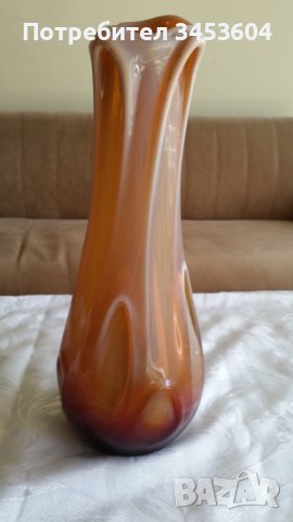 Ретро стъклена ваза 40см