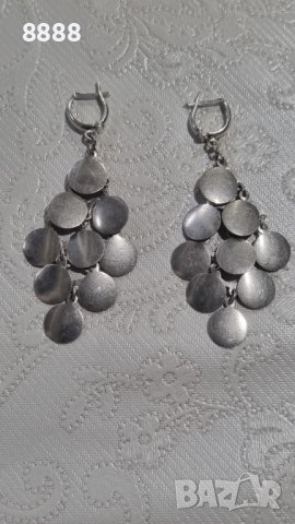 Красиви висящи сребърни обеци 8.93 грама, снимка 5 - Обеци - 44449290