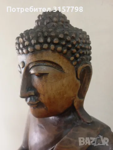 Дървена статуетка - Буда, снимка 2 - Статуетки - 50429302