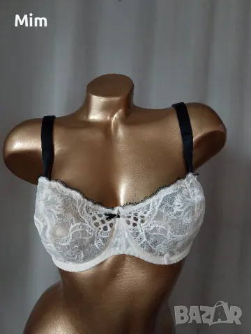 Aubade 75 E Бял дантелен сутиен 