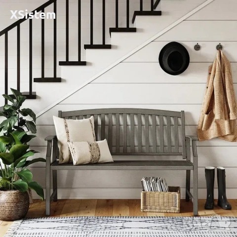 Градинска пейка и маса от алуминий и стомана, снимка 6 - Други - 53238928