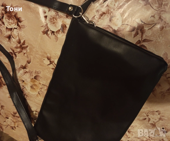 RESERVED Оригинал Нова Кожена Дамска Чанта 