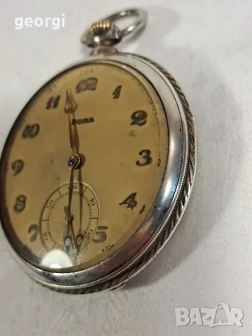 швейцарски сребърен джобен часовник Doxa, снимка 15 - Мъжки - 47720278