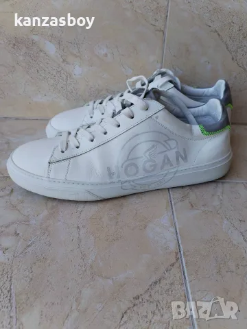 Hogan H365 logomania leather low top sneakers - страхотни мъжки кецове ОТЛИЧНО 46, снимка 12 - Кецове - 56011466