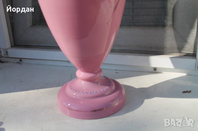 Стара ваза стъкло Бохемия , снимка 8 - Антикварни и старинни предмети - 41726860