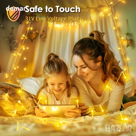 Auriostar 60m 600 LED лампички за коледно дърво с 8 режима/таймер/дистанционно, IP44, снимка 7 - Лед осветление - 47450690