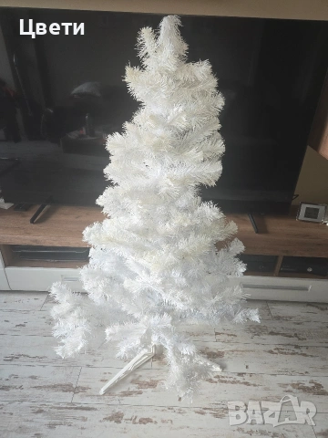 Елха бяла 150 см., снимка 5 - Декорация за дома - 53357069