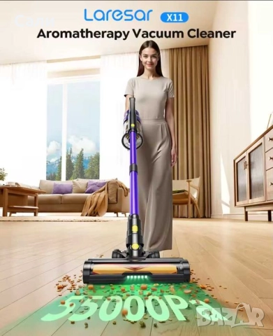 Вертикална безжична прахосмукачка Laresar X11 нова, снимка 2 - Прахосмукачки - 52328782