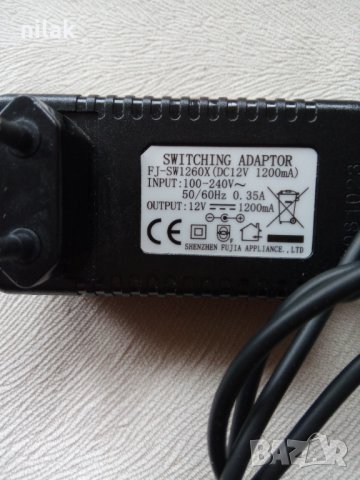 Продавам захранване 100-240V(DC12V 1200mA)
