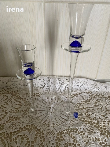 Стъклени свещници