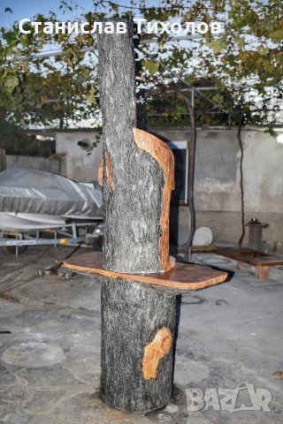 Градинско барбекю от щампован бетон имитация на дърво, снимка 10 - Барбекюта - 38585340