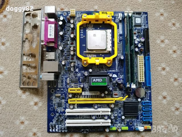 Дънна платка Foxconn A6VMX Sempron 3200+ 2GB DDR2 на 800 MHz, снимка 1 - Други - 40014438