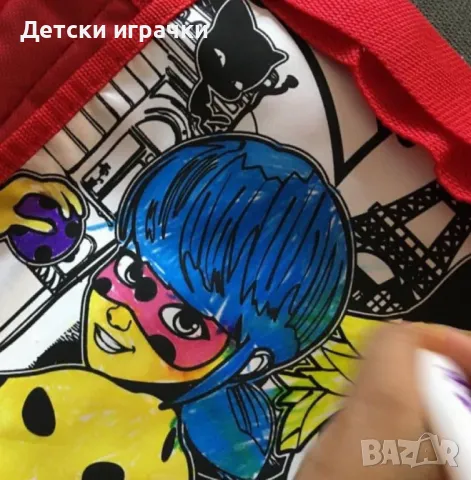 Чанта за оцветяване Калинката , снимка 4 - Рисуване и оцветяване - 48493399