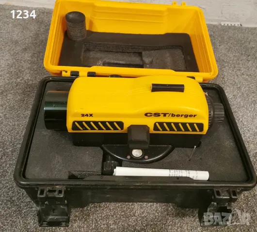 Немски оптичен нивелир CST BERGER 24x, снимка 11 - Измервателни инструменти - 49542579