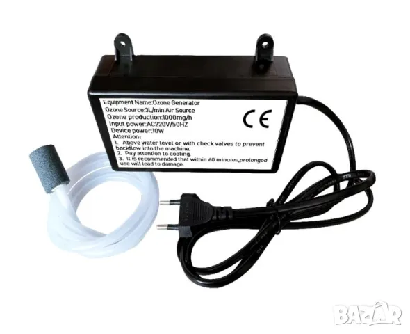 Генератор на Озон Генератор 1000mg/hh 10W AC220V Битов Генератор на Озон за Вода и Въздух Озонатор, снимка 14 - Други - 48196878