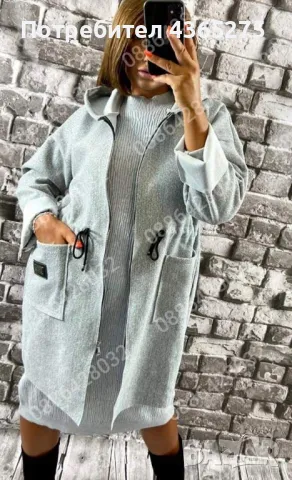 дамски преходни палтенца с качулка, снимка 2 - Якета - 49002026