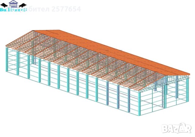 ЛИЗИНГ - Халета, Хале, Магазини, Магазин, Складове 560м2-14м х 40м х 5, снимка 4 - Строителни материали - 44177898