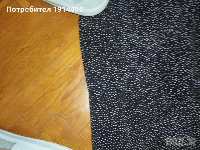 Черна пола плисе на точки , размер 42, талия 49 см., дължина 76 см., снимка 6 - Поли - 51870648