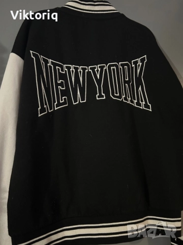 Суичър бомбър дамски черен, снимка 3 - Якета - 52498251