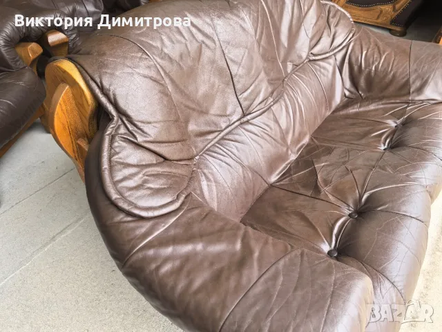 Комплект дивани 3+2+1 Естествена кожа , снимка 7 - Дивани и мека мебел - 49045312