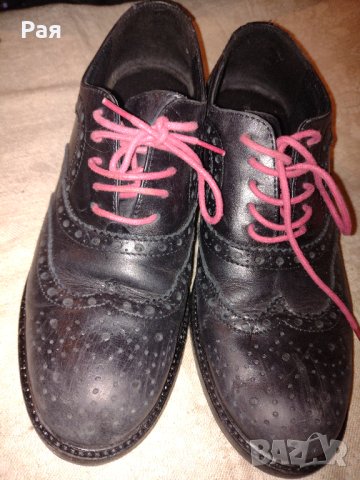 Дамски кожени обувки в черно Soldini, снимка 4 - Дамски ежедневни обувки - 41559026