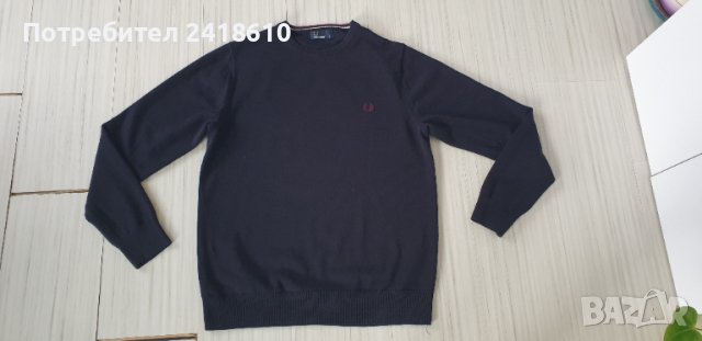 Fred Perry Merino Wool/ Cotton Mens Size M НОВО! ОРИГИНАЛ! Мъжки тънък Вълнен Пуловер!, снимка 9 - Пуловери - 44826702