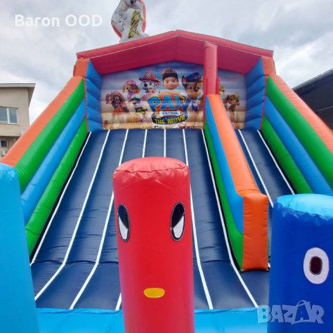 Надуваем батут с пързалка Пес Патрул 2, снимка 3 - Друго търговско оборудване - 42086412