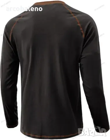 Мъжка тениска с едноцветни копчета и с дълги ръкави, 6цвята , снимка 5 - Тениски - 48930316