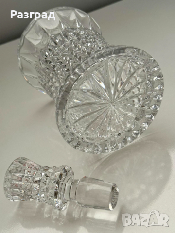 Кристална гарафа - декантер  бутилка за алкохол, снимка 3 - Други - 44682350