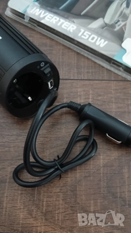 инвертор за кола автомобилен 12V 220V 150W каравана кемпер къмпинг затеждане телефон лаптоп, снимка 3 - Аксесоари и консумативи - 52687980