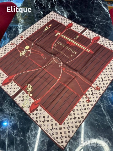 копринени шалове Louis Vuitton Burberry Christian Dior coach , снимка 3 - Шалове - 53015365