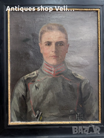 Стара нацистка картина портрет №7896, снимка 2 - Антикварни и старинни предмети - 53647179