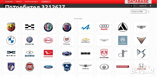 Онлайн База Данни Автомобили Камиони Техническо ръководство на БГ език