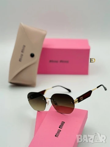 очила с калъф, кутия и ув защита miu miu gucci , снимка 9 - Слънчеви и диоптрични очила - 50766543