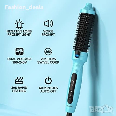 Нова Керамична четка за коса/Йонна четка за къдрене с горещ въздух, снимка 6 - Други - 41433610