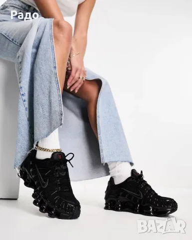 NIKE SHOX TL AR3566-002 BLACK № 36.5 , 23 см НОВИ Дамски дишащи Маратонки Черни shoes спортни обувки, снимка 6 - Маратонки - 55877427