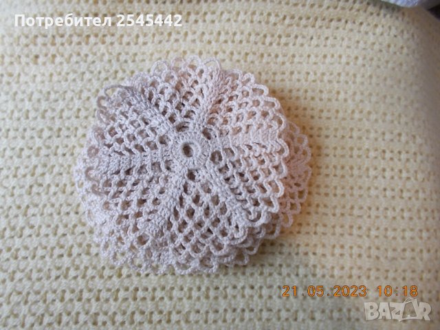 Плетени салфетки , цвят слонова кост , снимка 5 - Декорация за дома - 42134598