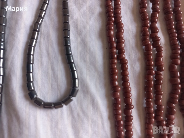 Мъниста усмивки, полимерни, хематит, перлички, букви, нанизи, снимка 7 - Гривни - 48840293